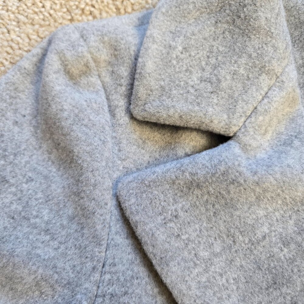 NWT Wool Angora Boyfriend Coat-The Reset R Label Ice Grey - Picture 13 of 14